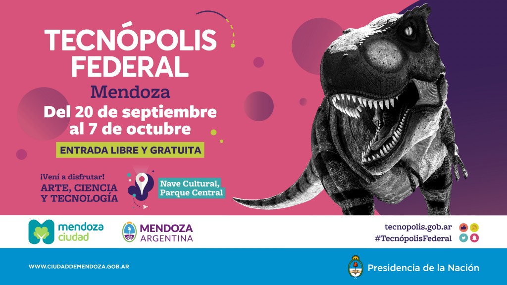 Placa gráfica de invitación al evento en Mendoza