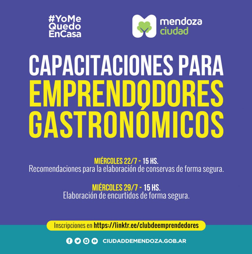 El Ciclo De Capacitaciones Para Emprendedores Gastronómicos Continúa En Julio Ciudad De Mendoza 6415