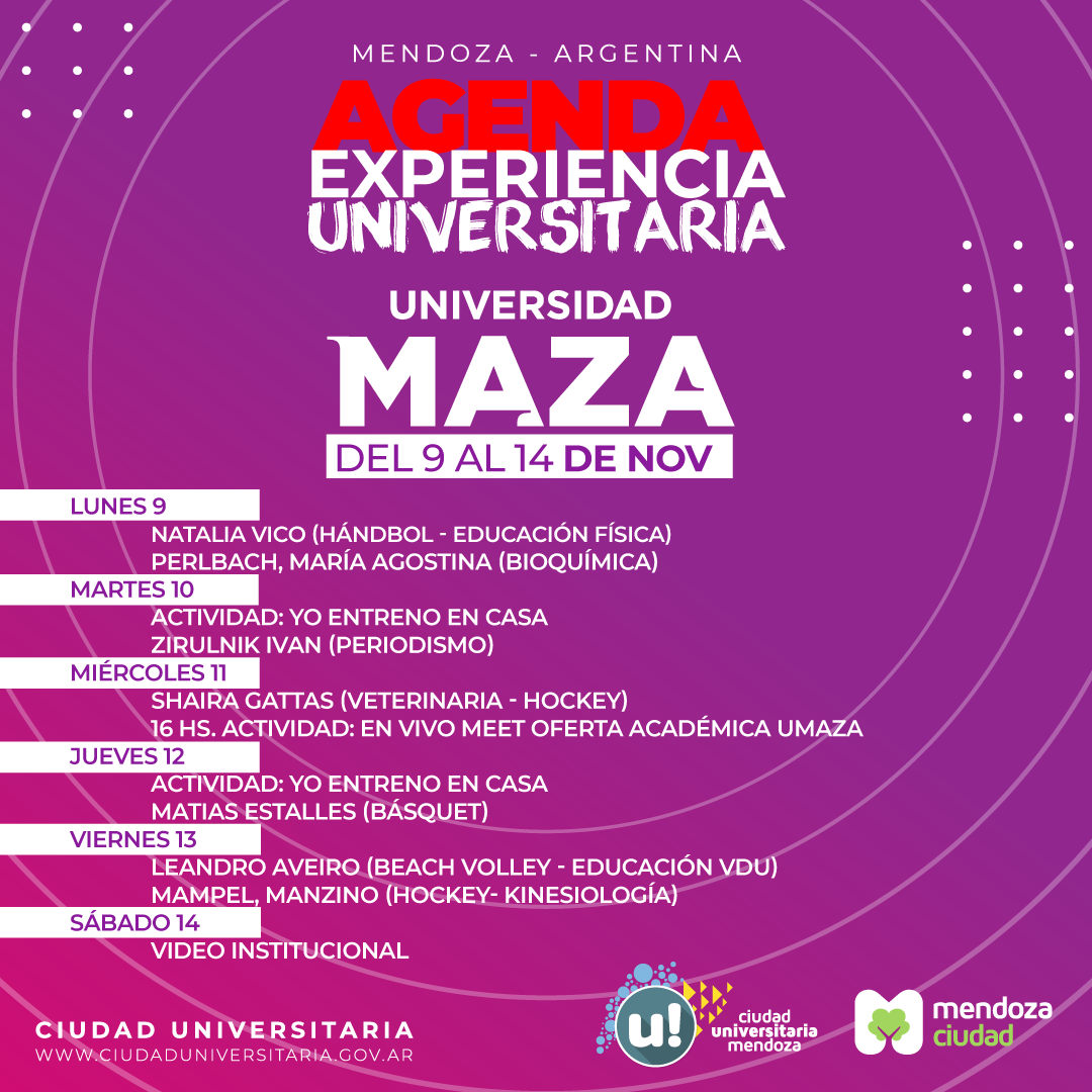 EXPO MAZA agenda