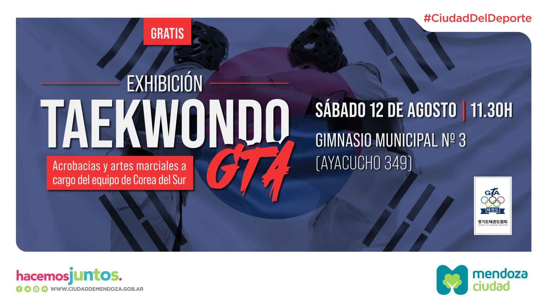 Taekwondo GTA Ciudad Mendoza Exhibición