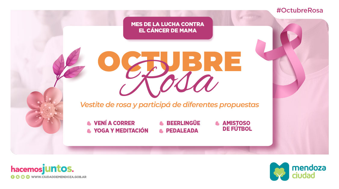 Octubre Rosa Ciudad Mendoza