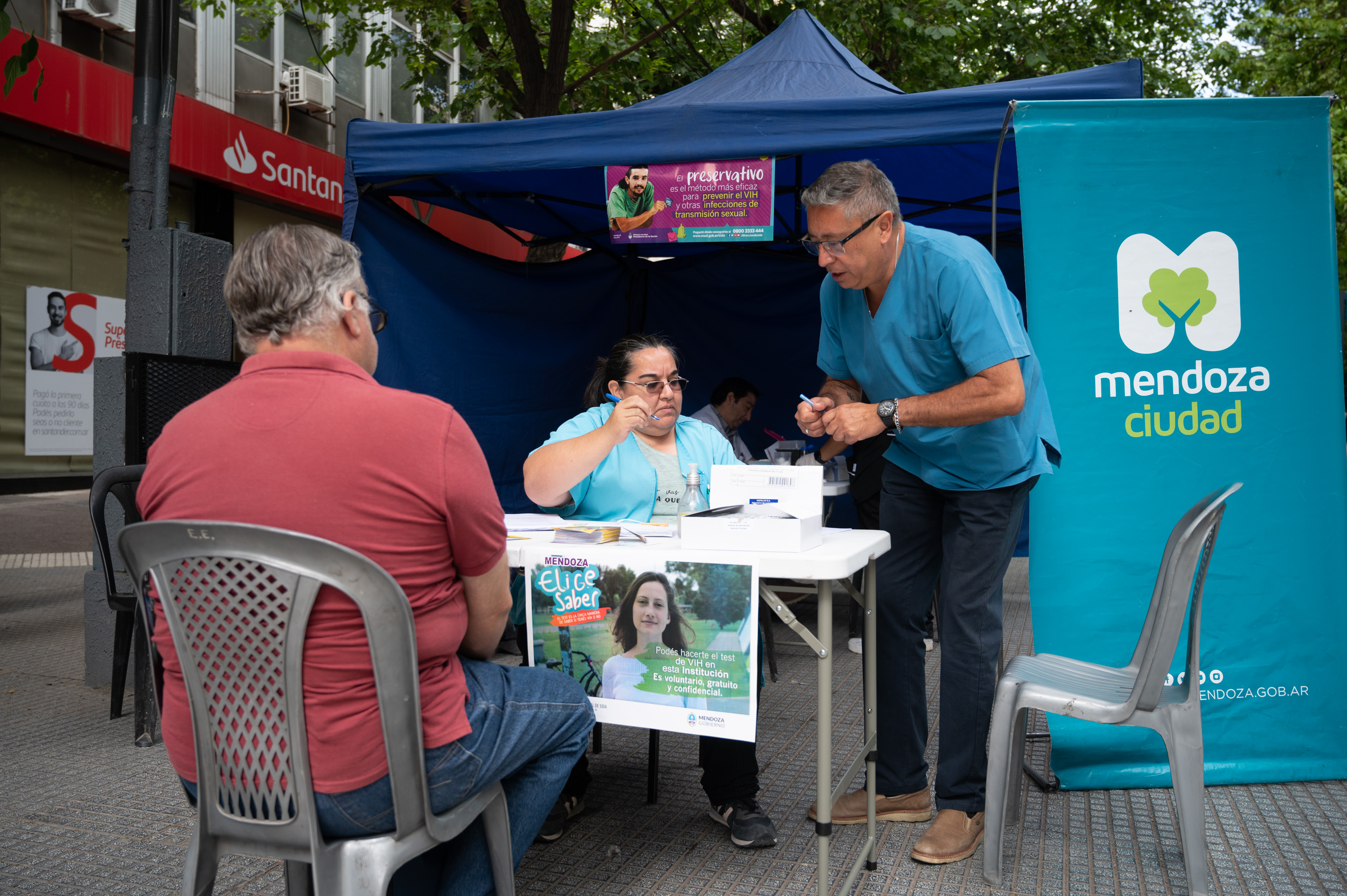 Campaña de testeo VIH y SIDA Ciudad Mendoza
