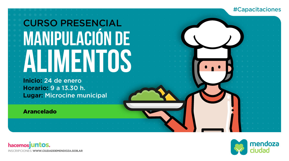 Manipulación de alimentos Ciudad Mendoza 2024